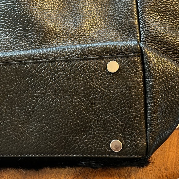 Leather Fur Handbag - Picture 4 of 6